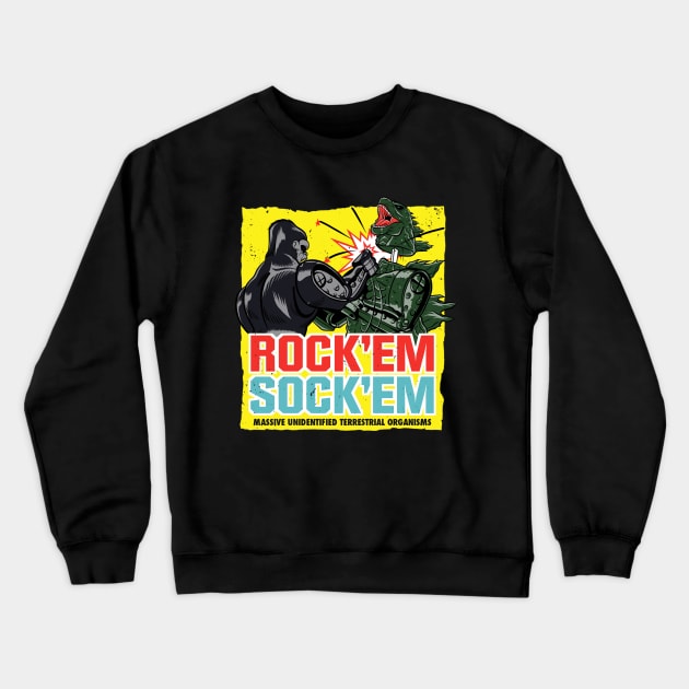 Rock 'em sock 'em Muto's Crewneck Sweatshirt by Eman